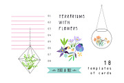 Terrariums+Flowers romantic set