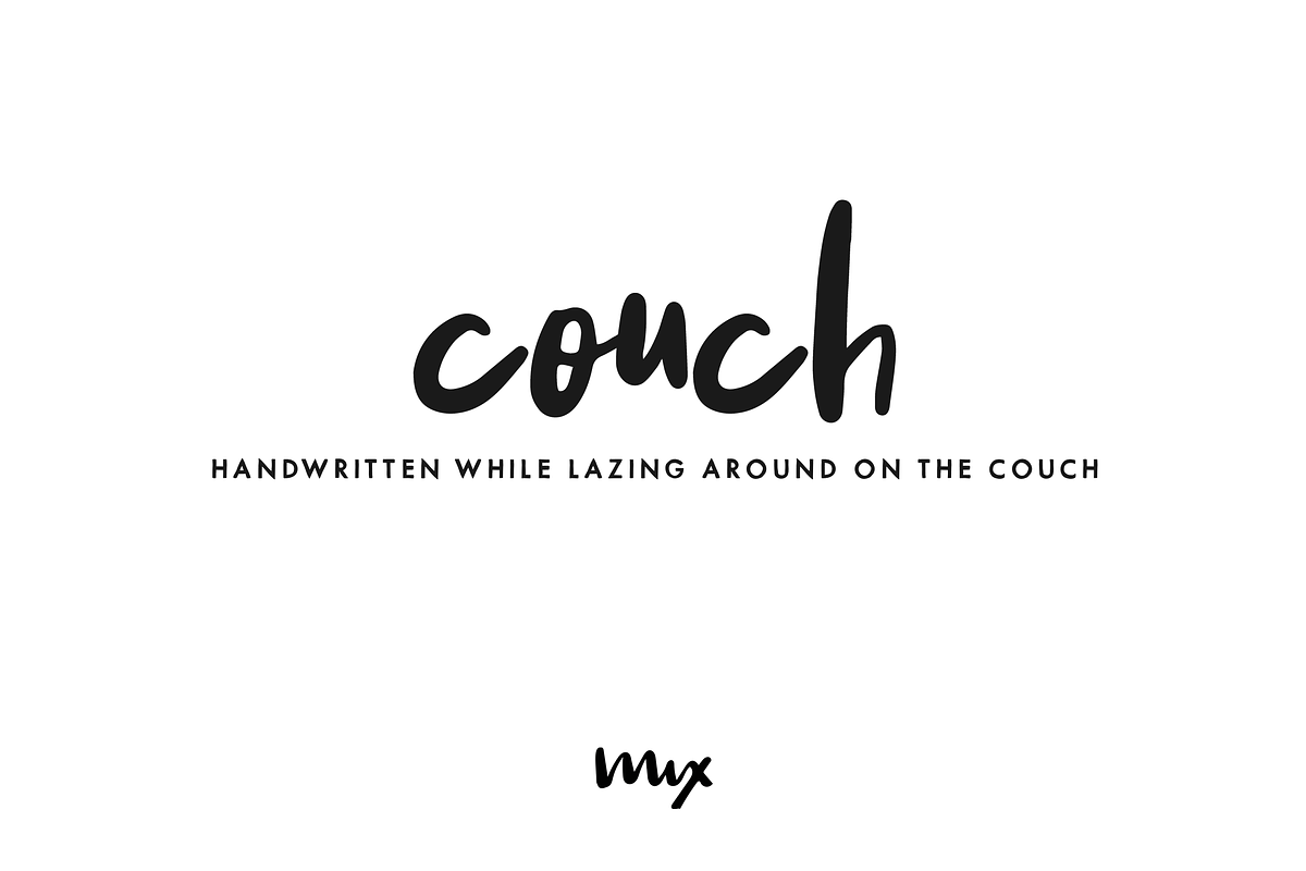 Couch — a Handwritten Font in Display Fonts - product preview 8