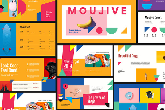 MOUJAVE - Pastel Lookbook Powerpint in PowerPoint Templates - product preview 2
