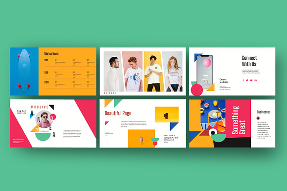 MOUJAVE - Pastel Lookbook Powerpint in PowerPoint Templates - product preview 4