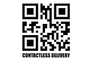Contactless Delivery QR Code Icon