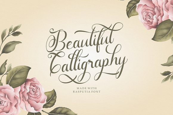 Rasputia - Beautiful Calligraphy in Script Fonts - product preview 1