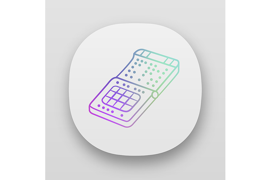 Braille print smartphone app icon