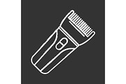 Hair clipper glyph icon