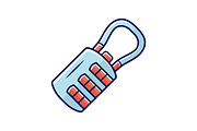 Combination, passcode hanging lock