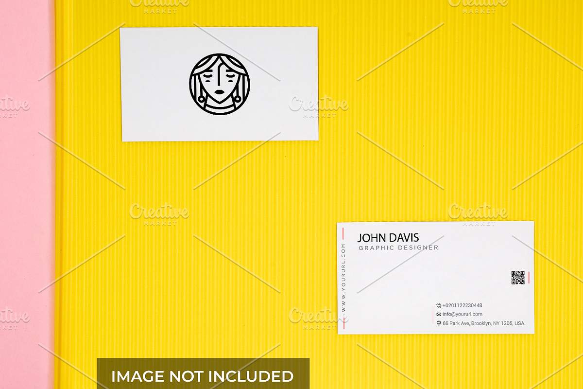 Realistic Business Card Mockup 5 in Print Mockups - product preview 8