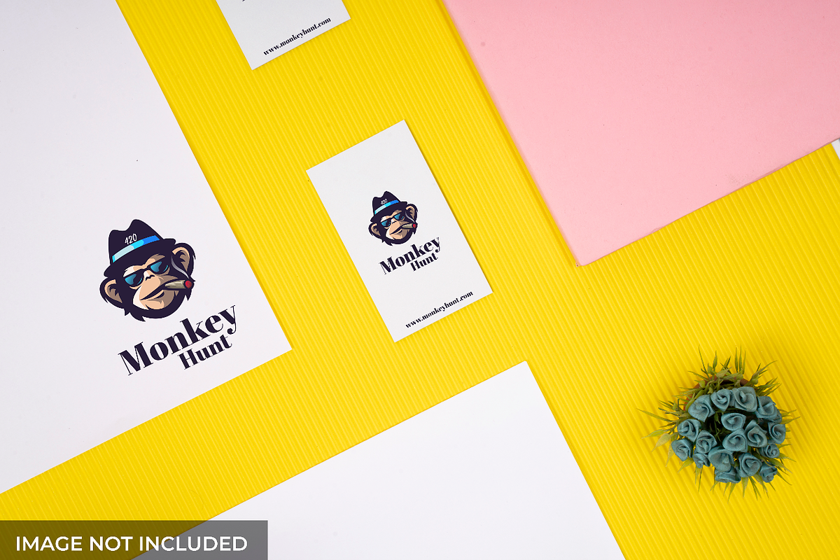 Realistic Business Card Mockup 6 in Print Mockups - product preview 8