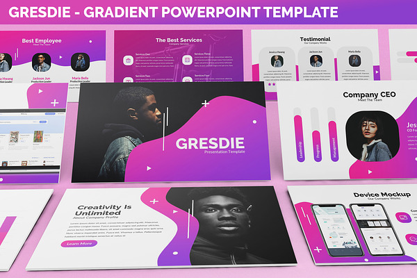 Gresdie - Gradient Powerpoint