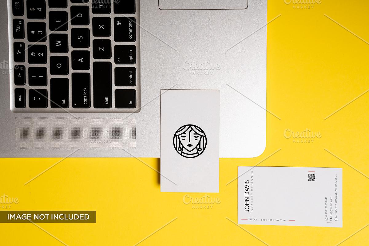 Realistic Business Card Mockup 11 in Print Mockups - product preview 8