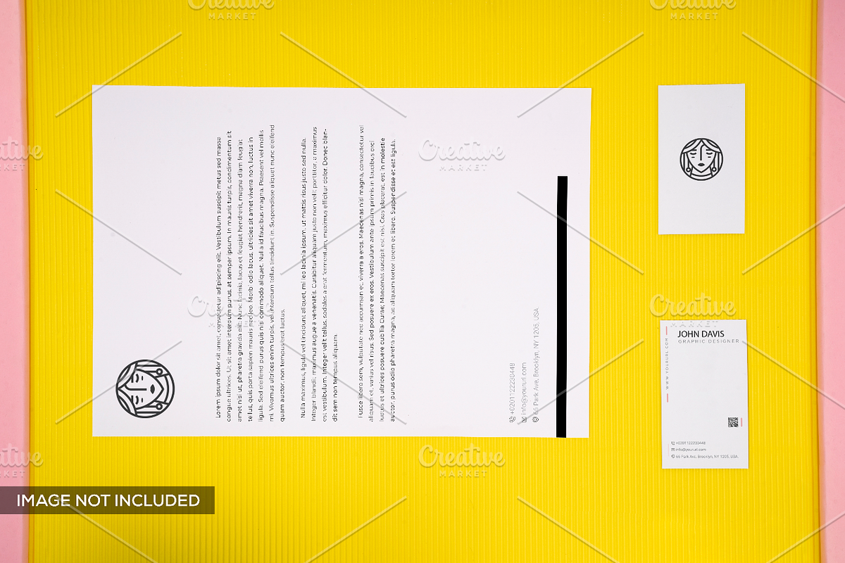Branding Mockup in Yellow Pack 2 in Print Mockups - product preview 8