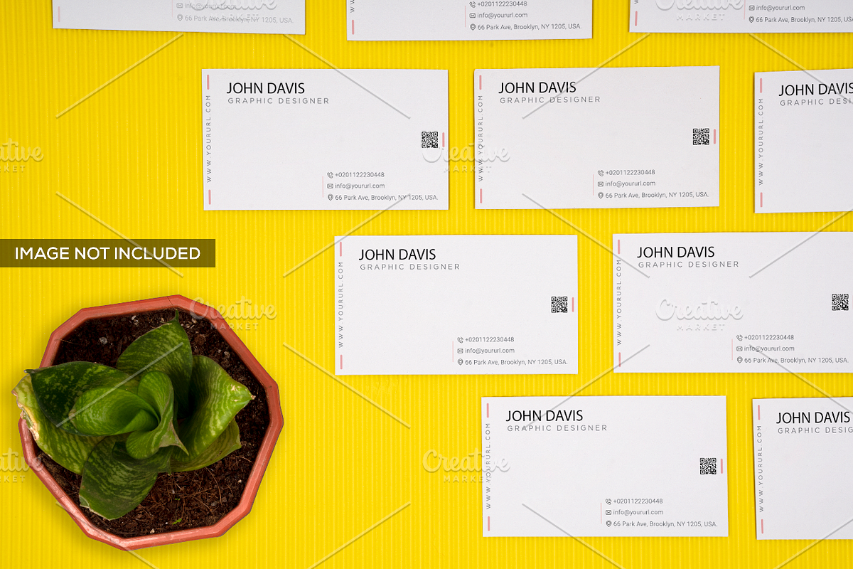 Realistic Business Card Mockup 12 in Print Mockups - product preview 8
