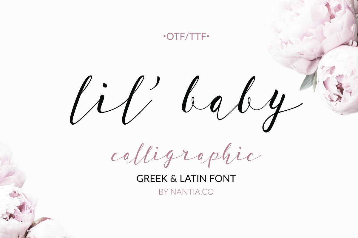 Lil'Baby Script Greek Font in Greek Fonts - product preview 8