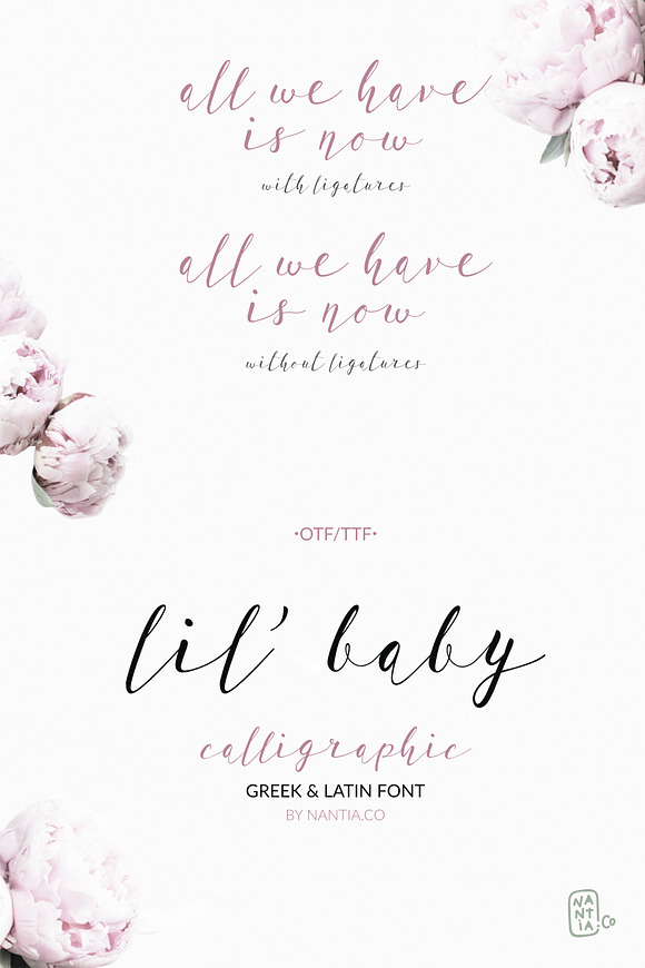 Lil'Baby Script Greek Font in Greek Fonts - product preview 10