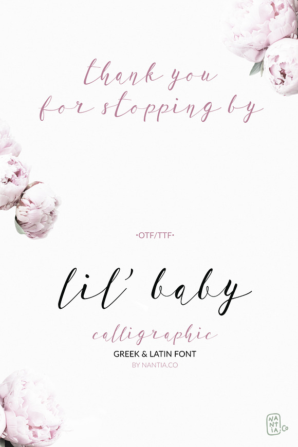 Lil'Baby Script Greek Font in Greek Fonts - product preview 15