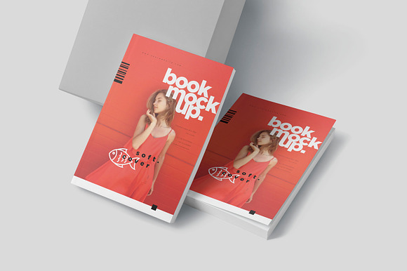 Small Paperback Book Mockups in Branding Mockups - product preview 3