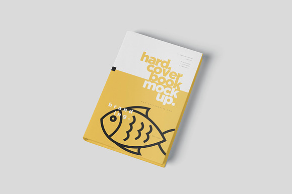 Digest Size Book Dust Cover Mockups in Branding Mockups - product preview 4