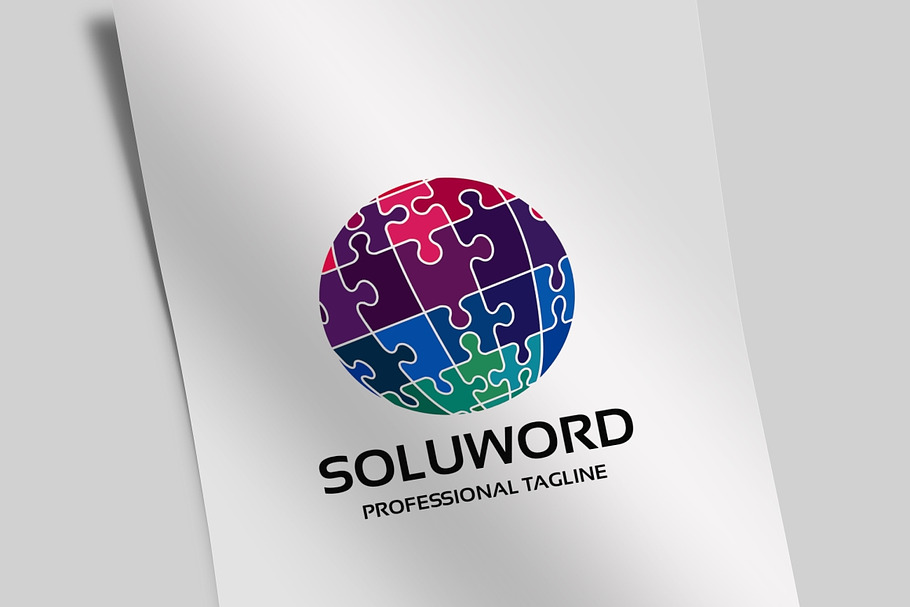 Solution Word Logo