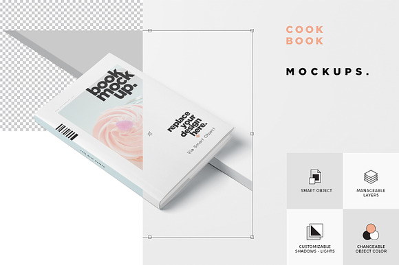 Hardcover Dust Jacket Mock Ups in Branding Mockups - product preview 4
