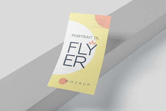 DL Portrait Marketing Flyer Mockups in Branding Mockups - product preview 3