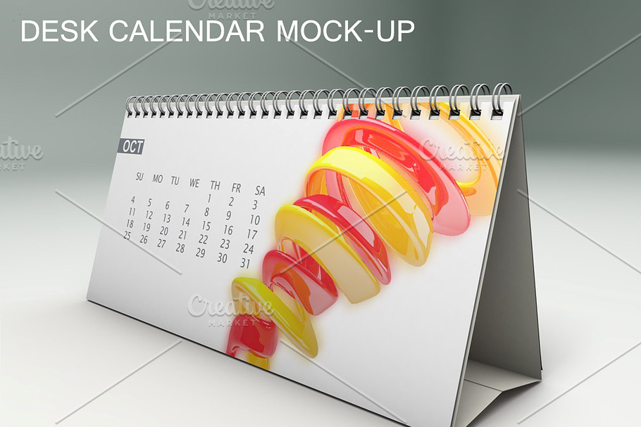 Desk Calendar Mock-Up
