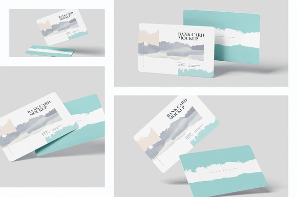 Bank Card Mockups Set in Branding Mockups - product preview 1