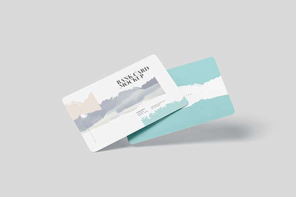 Bank Card Mockups Set in Branding Mockups - product preview 4