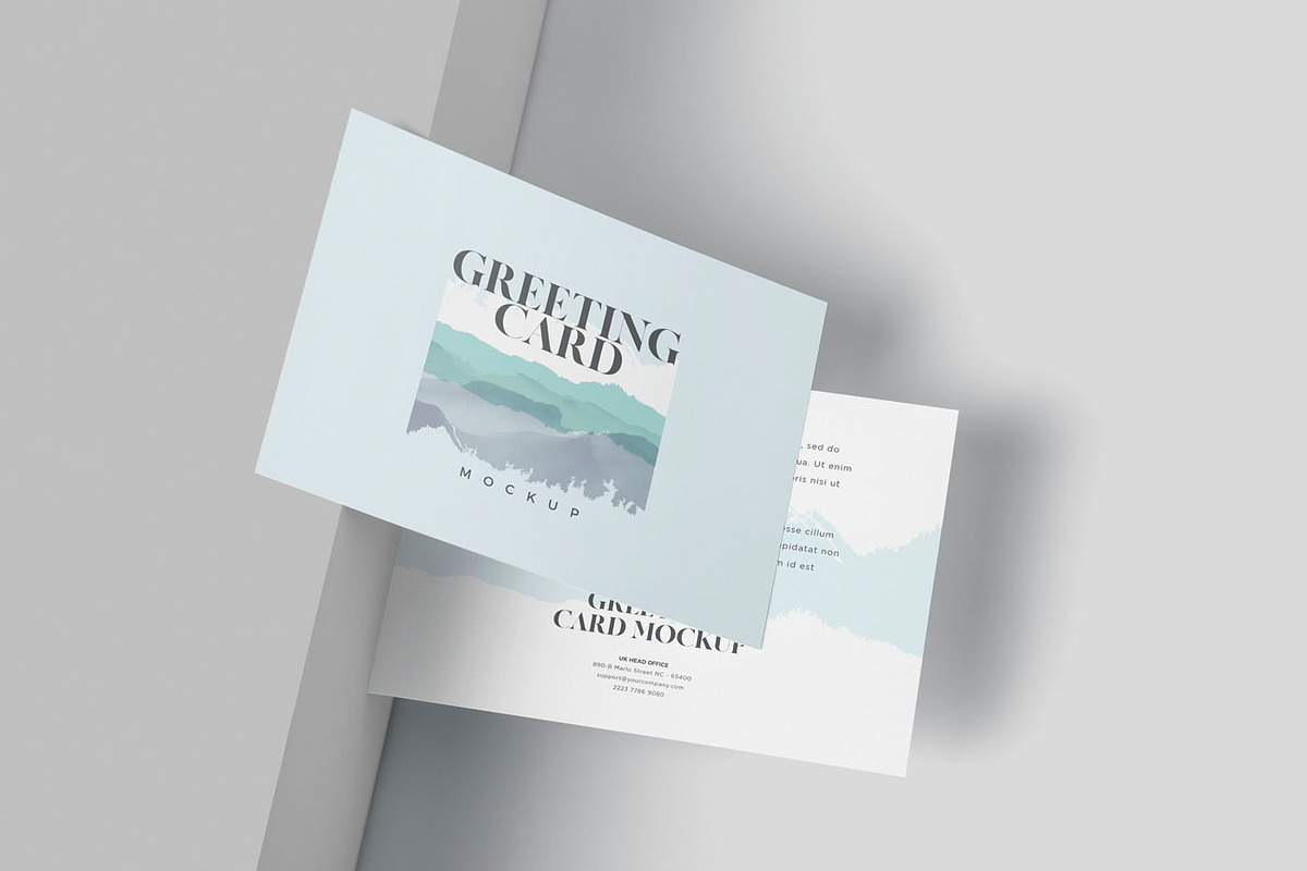 A6 Greeting Card Mockup Templates in Branding Mockups - product preview 8