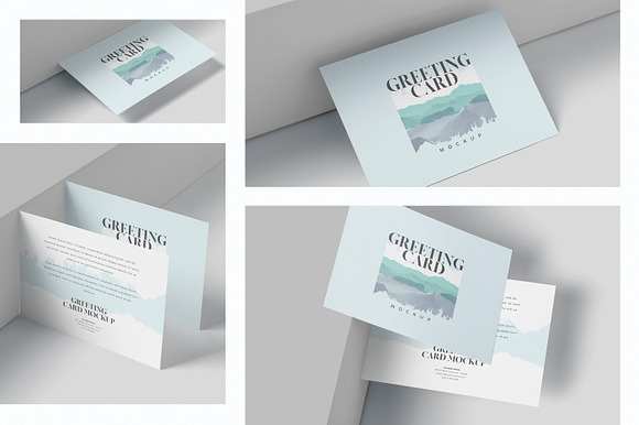 A6 Greeting Card Mockup Templates in Branding Mockups - product preview 1
