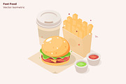 Fast Food - Vector Illustration