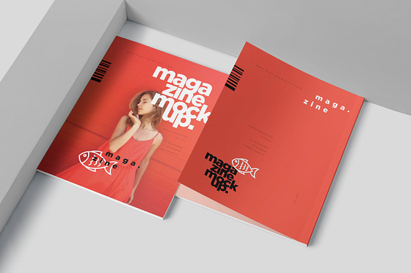 US Letter Magazine Page Mockups in Branding Mockups - product preview 2
