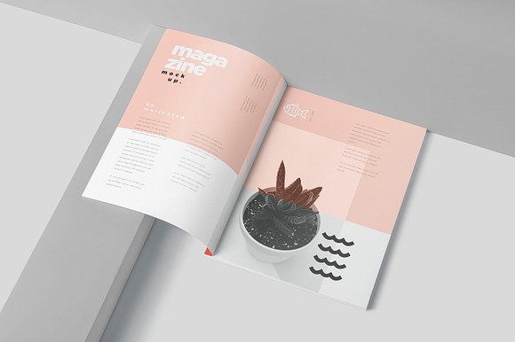 US Letter Magazine Page Mockups in Branding Mockups - product preview 4