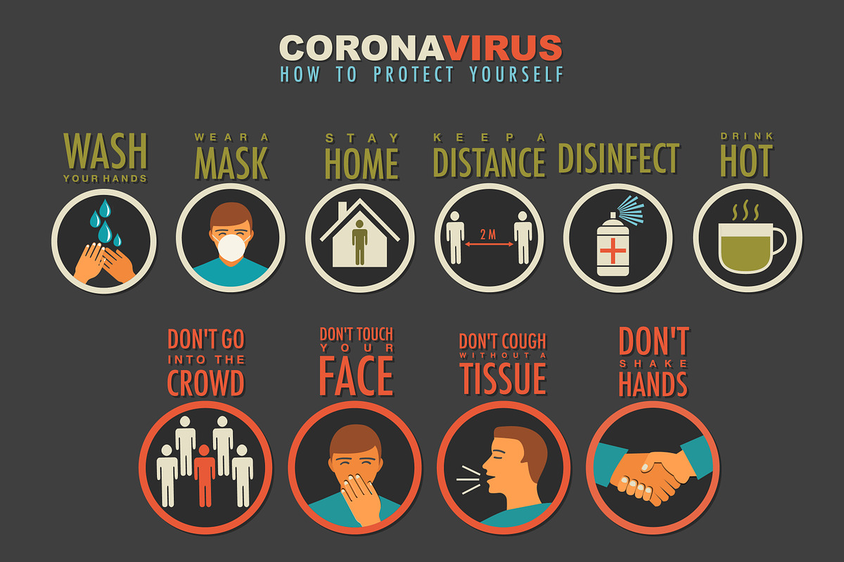 Coronavirus, protection in Illustrations - product preview 8