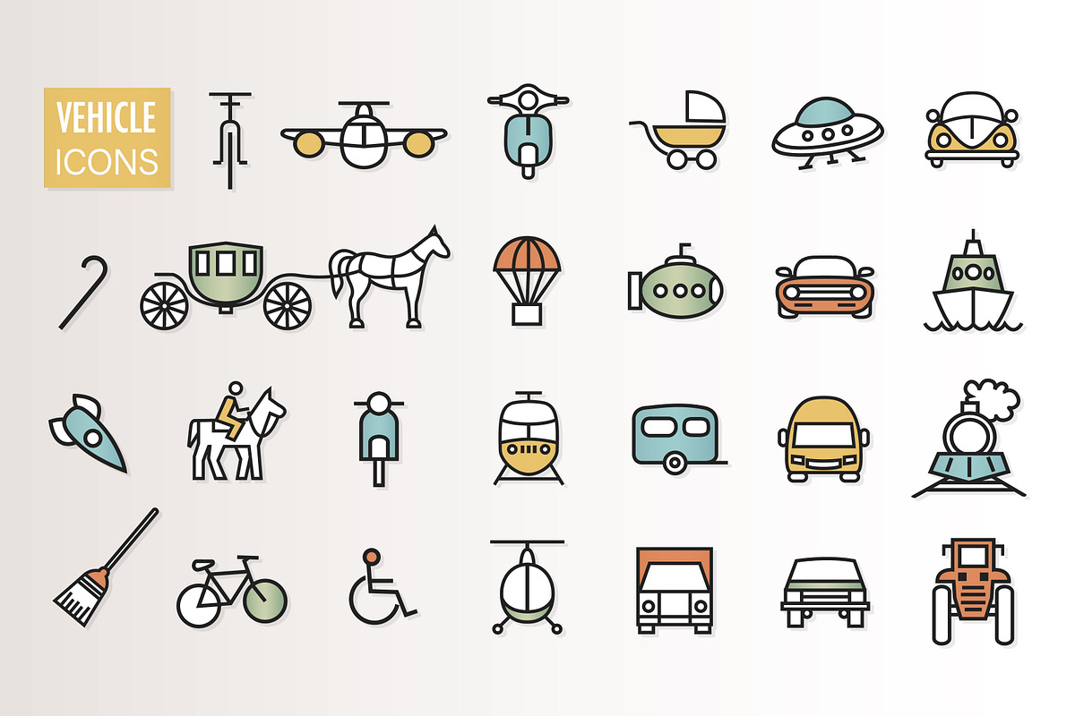 Vehicle icons in Objects - product preview 8