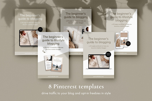 Lead Magnet Marketing Bundle | CANVA in Pinterest Templates - product preview 3