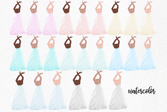 Wedding clipart Bride and Groom in Illustrations - product preview 1