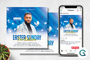 Easter Sunday Invitation Flyer Templ
