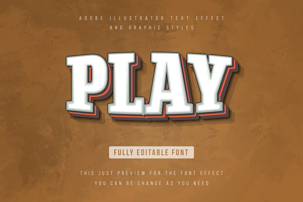 3d Text effect, Editable text in Add-Ons - product preview 8