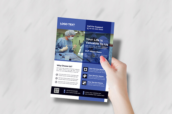 Clean Creative Medical Flyer in Flyer Templates - product preview 1