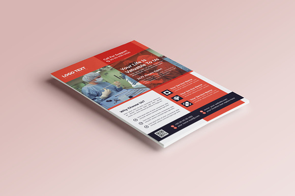 Clean Creative Medical Flyer in Flyer Templates - product preview 2