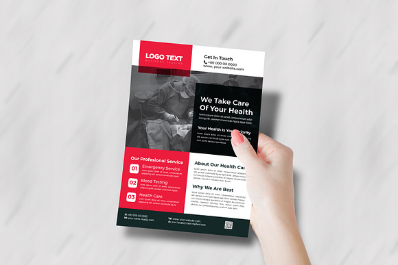 Healthcare Flyer Template in Flyer Templates - product preview 3
