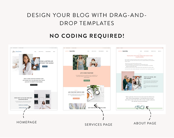 Rachel Blog & Business Theme in WordPress Blog Themes - product preview 1