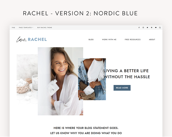 Rachel Blog & Business Theme in WordPress Blog Themes - product preview 5