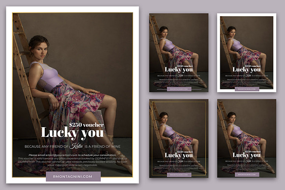 LUCKY YOU VOUCHER TEMPLATE in Instagram Templates - product preview 1