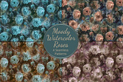 Moody Roses Seamless Patterns