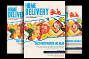 Supermarket Groceries Delivery Flyer