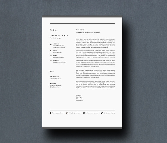 Resume Template - VW in Resume Templates - product preview 5