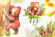 Cub Baby bear baby shower clipart