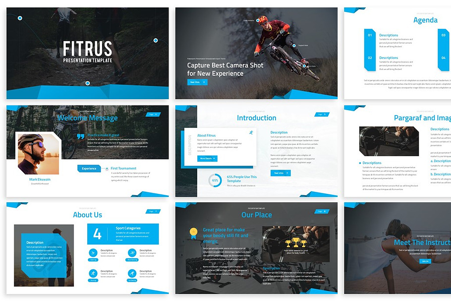 Fitrus - Sporty Google Slides in Google Slides Templates - product preview 8
