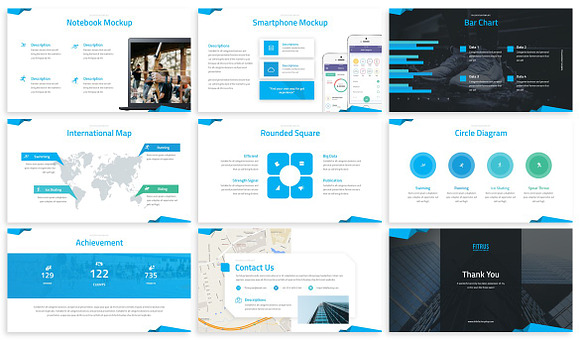 Fitrus - Sporty Powerpoint Template in PowerPoint Templates - product preview 2
