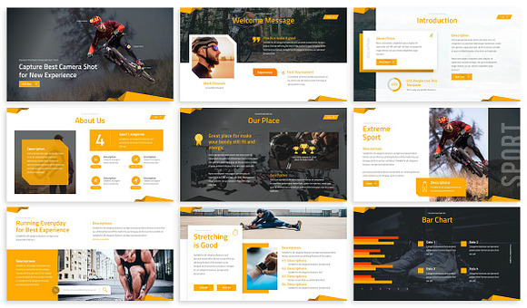 Fitrus - Sporty Powerpoint Template in PowerPoint Templates - product preview 4